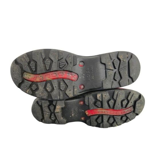 Sloggers Floral Rain Boots Women 9 Red Slip- On Fall Winter Calf Height - Picture 7 of 8